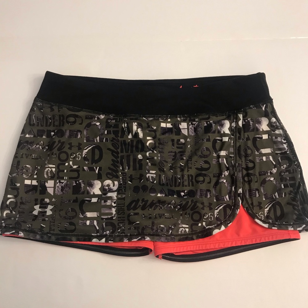 Under Armour athletic green skirt and shorts M